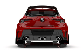 Rally Armor 2023 Toyota GR Corolla Black UR Mud Flap w/ Red Logo - MF89-UR-BLK-RD User 1