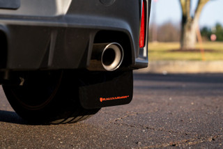 Rally Armor 2023 Toyota GR Corolla Red UR Mud Flap w/ White Logo - MF89-UR-RD-WH User 1