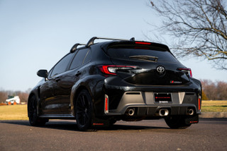 Rally Armor 2023 Toyota GR Corolla Red UR Mud Flap w/ White Logo - MF89-UR-RD-WH User 1