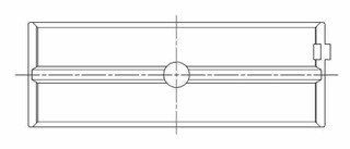 ACL Chevrolet V8 396/402/427/454 Race Series Standard Size Main Bearing Set - 5M829H-STD Technical Drawing