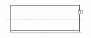 ACL Chevy V8 396/402/427/454 Race Series Standard Size Rod Bearing Set - 8B743H-STD Technical Drawing