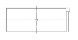 ACL VW/Audi 1781cc/1984cc 0.50 Oversized High Performance Rod Bearing Set - 4B1606H-.50 Technical Drawing