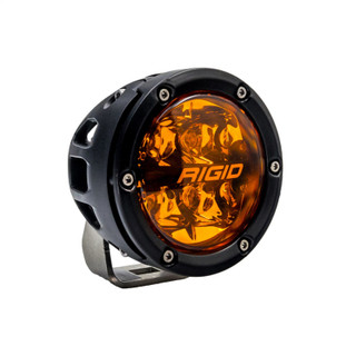 Rigid Industries 360-Series 4in SAE Fog w/ Amber PRO Lens - White (Pair) - 36123 Photo - Unmounted