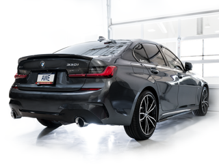 AWE 19-23 BMW 330i / 21-23 BMW 430i Base G2X Touring Axle Back Exhaust - Chrome Silver - 3015-32429 Photo - Mounted