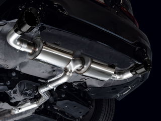 AWE 19-23 BMW 330i / 21-23 BMW 430i Base G2X Touring Axle Back Exhaust - Diamond Black - 3015-33429 Photo - Mounted