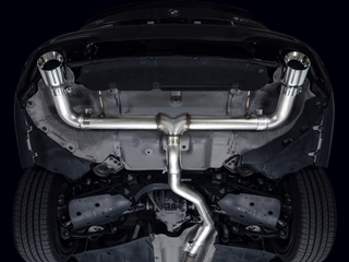 AWE 19-23 BMW 330i / 21-23 BMW 430i Base G2X Track Edition Axle Back Exhaust - Chrome Silver - 3020-32429 Photo - Mounted