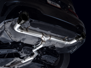 AWE 19-23 BMW 330i / 21-23 BMW 430i Base G2X Track Edition Axle Back Exhaust - Diamond Black - 3020-33429 Photo - Mounted