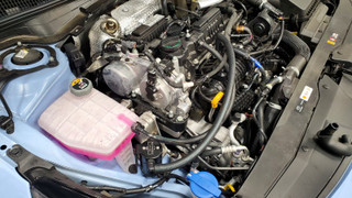 J&L 23-23 Hyundai Elantra N 2.0L Oil Separator 3.0 Passenger Side - Black Anodized - 3119P-B Photo - Close Up