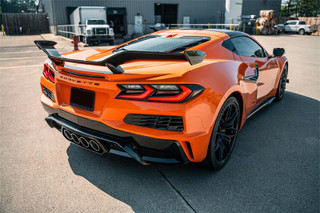 Corsa 2023 Chevrolet Corvette C8 Z06 3in Valved Cat-Back Exhaust Muffler Delete Track System w/o Tip - 21113 Photo - Mounted