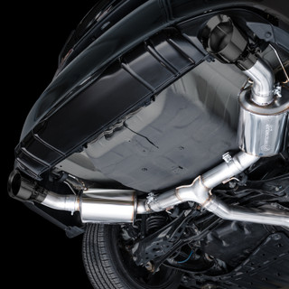 AWE Tuning 2022+ Honda Civic Si FE1 FWD Touring Edition Catback Exhaust - Dual Diamond Black Tips - 3015-33331 Photo - Mounted