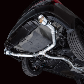 AWE Tuning 2022+ Honda Civic Si FE1 FWD Track Edition Catback Exhaust - Dual Chrome Silver Tips - 3020-32331 Photo - Mounted