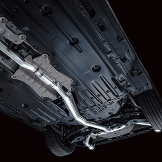AWE Tuning 2022+ Honda Civic Si FE1 FWD Track Edition Catback Exhaust - Dual Chrome Silver Tips - 3020-32331 Photo - Mounted