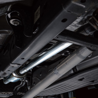 AWE Tuning 2021+ Ford F-150 Tremor (w/ Bumper Cutouts) 0FG Non-Resonated Catback -Diamond Black Tips - 3020-33402 Photo - Mounted