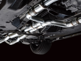 AWE 2023 Nissan Z RZ34 RWD Track Edition Catback Exhaust System w/ Chrome Silver Tips - 3020-32400 Photo - Mounted