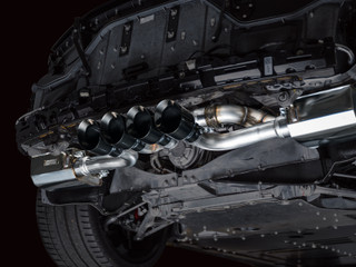 AWE 2023 C8 Corvette Z06 SwitchPath Cat-Back Exhaust - Diamond Black Tips - 3025-43906 Photo - Mounted