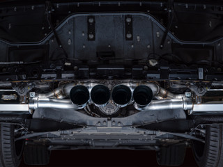 AWE 2023 C8 Corvette Z06 SwitchPath Cat-Back Exhaust - Diamond Black Tips - 3025-43906 Photo - Mounted