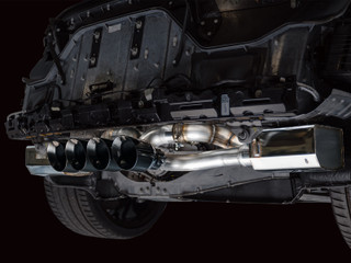 AWE 2023 C8 Corvette Z06 SwitchPath Cat-Back Exhaust - Diamond Black Tips - 3025-43906 Photo - Mounted