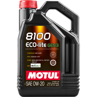 Motul 5L 8100 Eco-Lite Gen3 0W20 - 111364 Photo - Primary