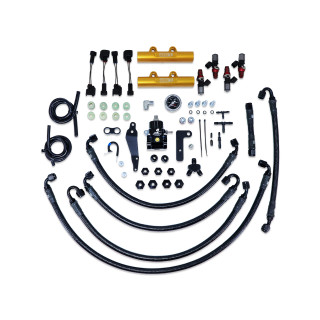 IAG Performance PTFE Fuel System Kit w/ ID Injectors Aeromotive FPR Gold IAG Fuel Rails 08-14 WRX 08-21 STI - IAG-AFD-2316GD