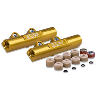 IAG Performance PTFE Flex Fuel System Kit w/ FIC Injectors Aeromotive FPR Gold IAG Fuel Rails 08-14 WRX 08-21 STI 2150cc - IAG-AFD-2346GD