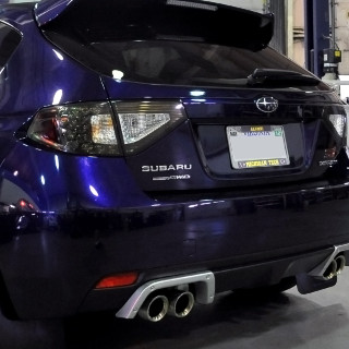 IAG Performance RockBlocker Smoked / Clear Tail Light Overlay Film Kit 2008-14 Subaru WRX / STI Hatchback - IAG-BDY-2005