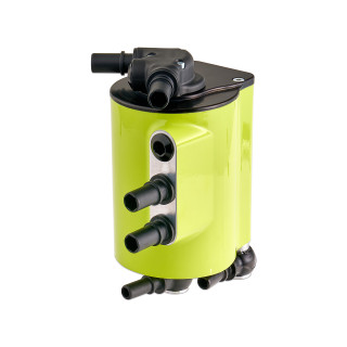 IAG Performance Air Oil Separator AOS 2022+ Subaru WRX VB Neon Yellow IAG-ENG-7188NY Side View