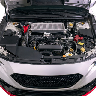 IAG Performance Air Oil Separator AOS 2022+ WRX Red - IAG-ENG-7188RD Installed 1