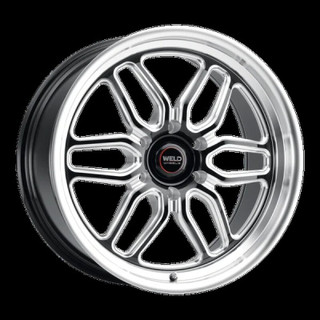 Weld Racing 17x10 Laguna 6 Drag 6x139.7 ET25 BS6.50 Gloss BLK MIL DIA 106.1 - S15370084P25 Photo - Primary