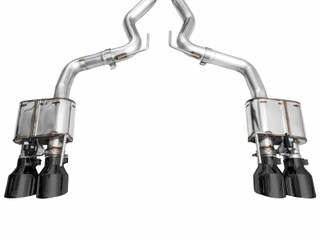 AWE 2024 Ford Mustang Dark Horse S650 RWD SwitchPath Catback Exhaust w/ Quad Diamond Black Tips - 3025-43375 Photo - out of package