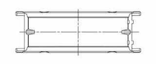 ACL BMW M20/M50/M52/M54 - 1919CC 80.0mm Bore 66.0mm Stroke .001in Clearance on STD Main Bearing Set - 7M1532HX-STD Technical Drawing