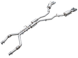 AWE Tuning 2020+ Ford Explorer ST Touring Edition Exhaust w/ Chrome Silver Tips - 3015-42625 Photo - out of package