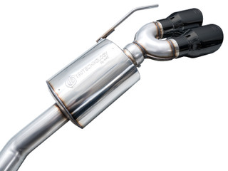 AWE Tuning 2020+ Ford Explorer ST Touring Edition Exhaust w/ Diamond Black Tips - 3015-43625 Photo - out of package