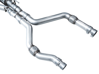 AWE Tuning 2020+ Ford Explorer ST Touring Edition Exhaust w/ Diamond Black Tips - 3015-43625 Photo - out of package