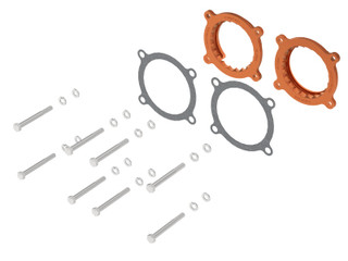 aFe 2024 Ford Mustang GT/ 2024 Ford Mustang Dark Horse V8 5.0L Silver Bullet Throttle Body Spacer - 46-33026N Photo - Unmounted