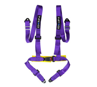 NRG 4 Point Seat Belt Harness / Buckle Lock- Purple - SBH-4PC-SPP Photo - Primary