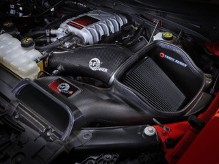 aFe 23-24 Ford F150 Raptor R V8 5.2L Supercharged Track Series Air Intake w/ Black PDS Filter - 57-10030K Photo - Mounted