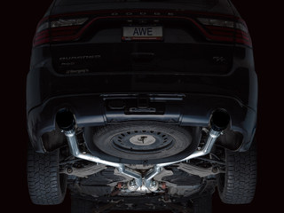 AWE Tuning 11-24 Dodge Durango 5.7L Track Edition Exhaust w/ Diamond Black Tips - 3020-33575 Photo - Mounted
