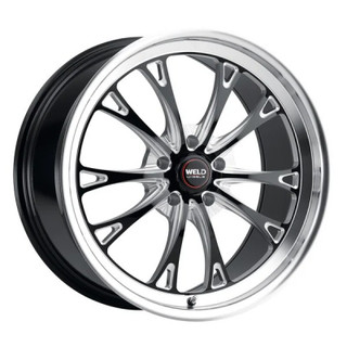 Weld Belmont Beadlock 17x10 / 5x114.3 BP / ET49 BS7.42 Gloss Black MIL DIA 78.1 - S90870067P49 Photo - Primary
