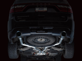 AWE Tuning 11-24 Dodge Durango 5.7L Track Edition Exhaust w/ Chrome Silver Tips - 3020-32575 Photo - Mounted