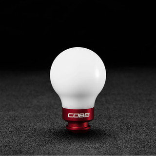 COBB Tuning Subaru 5-Speed Knob - White w/ Race Red - 211350-W-RD