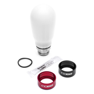COBB Tuning Subaru 5-Speed Teardrop Weighted Knob - White - 211370-W Kit