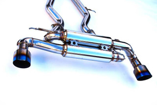 Invidia 20+ Toyota Supra (3.0) Gemini N1 w/Valve Single Layer Titanium Cat-Back - HS19TSP4VGM1GT Photo - Close Up