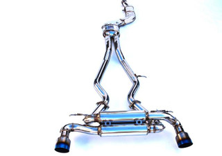 Invidia 20+ Toyota Supra (3.0) Gemini N1 w/Valve Single Layer Titanium Cat-Back - HS19TSP4VGM1GT Photo - Close Up