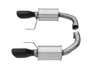 Roush 15-17 Mustang GT Black Tip Axle Back Exhaust - 421834-BLK Photo - Close Up