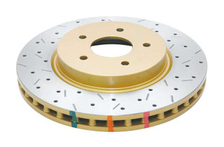 DBA 8/98+ Nissan Skyline R34 GTT Front Crossdrilled Slotted 4000 Series Rotor - DBA42304XS Photo - Primary