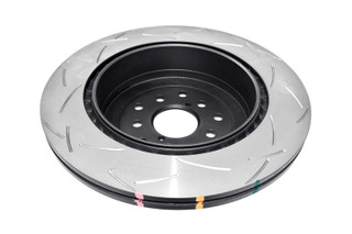 DBA 08-10 STi/2017 BRZ w/Perf. Pkg. Dual-Drilled Rear Slotted 4000 Series Rotor - DBA42656S-10 Photo - Close Up
