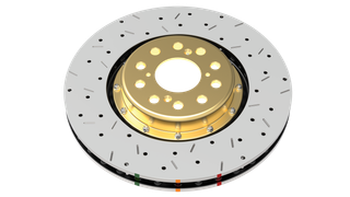 DBA 12+ Nissan GT-R 5000 Series Brembo Only Direct Replacement Rotor - DBA52370.1XS Technical Drawing