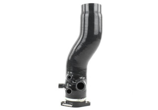 PERRIN 15-21 Subaru WRX / 14-18 Forester XT Turbo Inlet Hose 3in. w/ Turbo Adapter Flange - Black - PSP-INT-424BK Photo - Primary