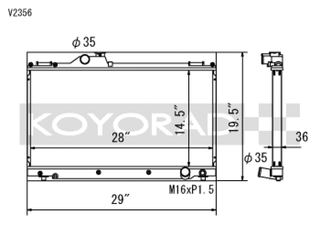 Koyo 01-05 Lexus IS300 (MT) Radiator - V2356 Photo - Primary