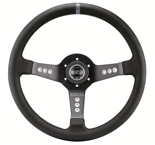 Sparco Steering Wheel L777 Leather Black - 015L800PL Photo - Primary